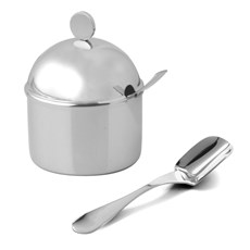 Imagem de AÇUCAREIRO RAVENA AÇO INOX COM COLHER RIVA - Rsn Metais Ltda