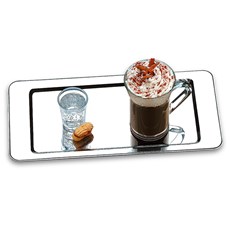 Imagem de BANDEJA RETANGULAR ATINA EM AÇO INOX 32X15CM - BRINOX - Brinox Metalurgica Sa
