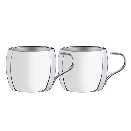 Imagem JOGO DE XÍCARAS PARA CAFÉ AÇO INOX COM 2 PEÇAS