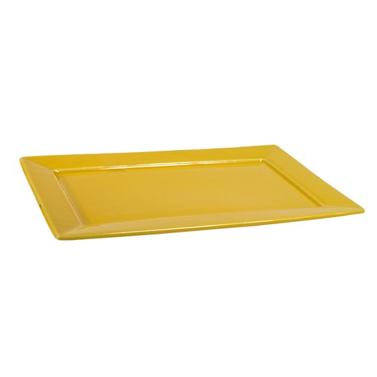 Imagem PRATO SOBREMESA 24,5 X 16CM PLATEAU YELLOW OXFORD PORCELANAS