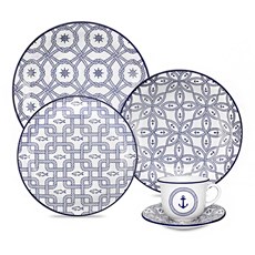 Imagem de APARELHO DE JANTAR/CHÁ COM 20 PEÇAS FLOREAL NÁUTICO OXFORD PORCELANAS - Oxford Porcelanas S-A