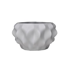 Imagem de CACHEPOT PLISSAN EXTRA GRANDE 34CM BRANCO - Holaria Industria Ceramica Ltda