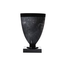 Imagem de VASO DECORATIVO GRANDE RESINA 36CM CINZA / PRETO - Ng Abajures Industria E Comercio Ltda