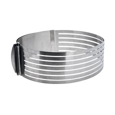 Imagem de ARO FATIADOR PARA BOLOS AÇO INOX 30X8CM  - Mimo Importacao E Exportacao Ltda