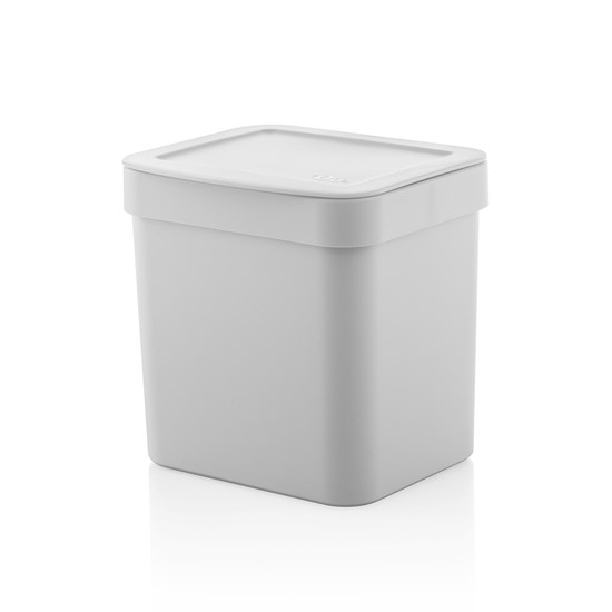 Imagem LIXEIRA TRIUM 2,5L BRANCA DE POLIPROPILENO 17X14,6X16,6CM - OU