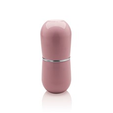 Imagem de PORTA ESCOVA CROMO BELLY COM TAMPA 8,5X20CM PEB 724 ROSA  - Martiplast Ind Com De Plasticos Ltda