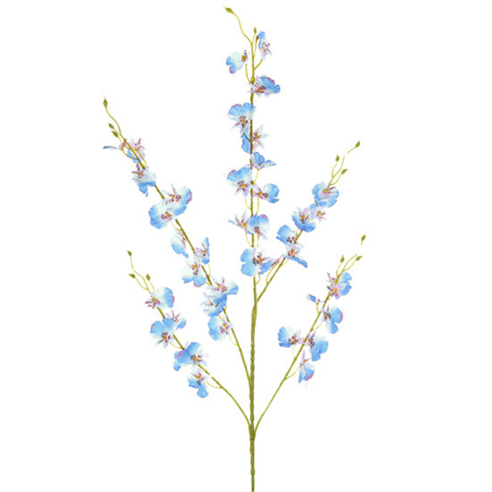 Imagem HASTE DECORATIVA DE ORQUÍDEA CHUVA DE OURO AZUL EM PLÁSTICO MOLDÁVEL - GRILLO