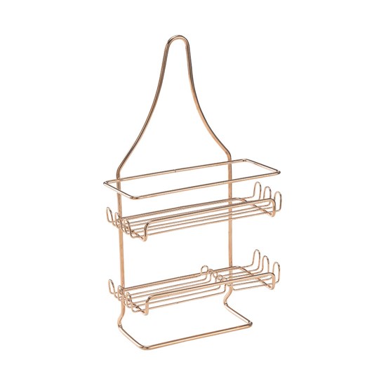 Imagem PORTA SHAMPOO DUPLO DE PENDURAR PREMIUM 42,5CM ROSE GOLD