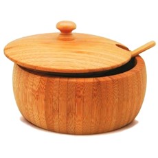 Imagem de FARINHEIRA EM BAMBU COM TAMPA E COLHER YOI - Martiplast Sao Paulo Prod Plast Ltda