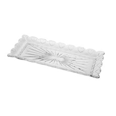 Imagem de TRAVESSA DE CRISTAL DE CHUMBO HEART 43X16,5X3 LYOR - Coliseu Presentes Ltda
