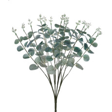 Imagem de BUQUÊ DECORATIVO DE EUCALIPTO VERDE CLARO EM PLÁSTICO MOLDÁVEL 50X22 CM - GRILLO - Grillo Ltda