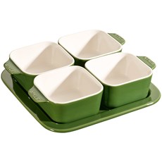 Imagem de CONJUNTO PARA APERITIVOS 5 PEÇAS 19X19CM VERDE STAUB ZWILLING - Zwilling J A Henckels Brasil Prod De Coz E Bel Ltda