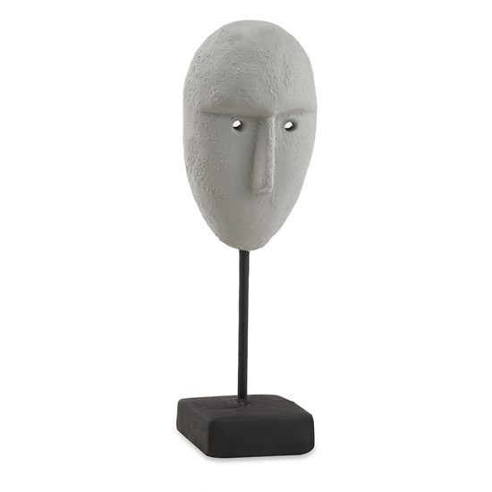 Imagem ESCULTURA FACE EM CIMENTO 34,5X11,5CM MART