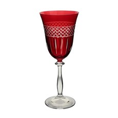 Imagem de TAÇA PARA VINHO TINTO ANGELA LAPIDADA EM CRISTAL 250ML - Full Fit Industria Importacao E Comercio Ltda.