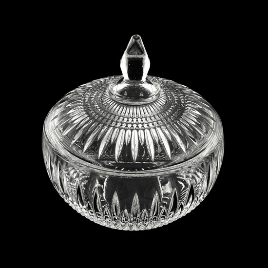 Imagem POTICHE DECORATIVO CRISTAL DE CHUMBO QUEEN 14X15CM WOLFF