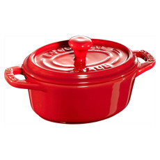 Imagem de MINI CAÇAROLA 11 CM OVAL VERMELHO CEREJA CERÂMICA STAUB CERAMIQUE ZWILLING - Zwilling J A Henckels Brasil Prod De Coz E Bel Ltda