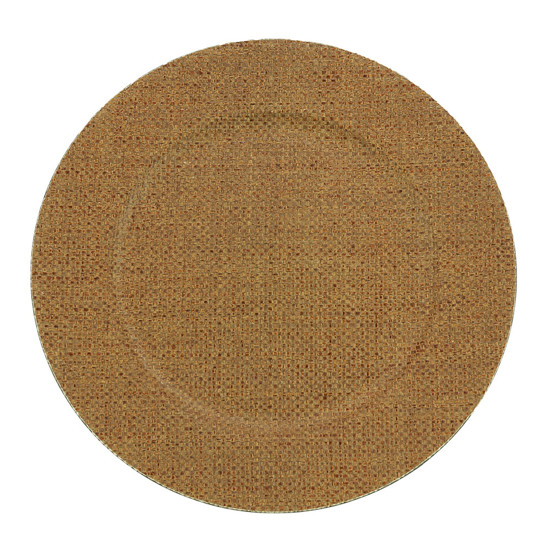 Imagem SOUSPLAT PLÁSTICO MESCLA MARROM 33CM 