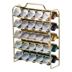 Imagem de ORGANIZADOR DE CÁPSULAS DE CAFÉ FUTURE DOURADO 50 UNIDADES  - Future Industria Metalurgica Ltda