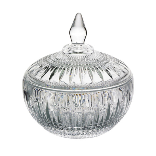 Imagem POTICHE DECORATIVO CRISTAL DE CHUMBO QUEEN 14X15CM WOLFF