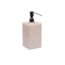 Imagem de PORTA SABONETE LÍQUEIDO PLUS COR TRAVERTINO LATÃO EM ACRÍLICO - DECOR ACRÍLICOS - Decor Acrilicos Industria De Artefatos Plasticos Ltda