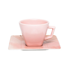 Imagem de XÍCARA DE CHÁ 200ML COM PIRES EM PORCELANA - BOSSA - OXFORD  - Oxford Porcelanas Sudeste Ltda