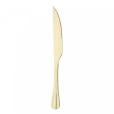 Imagem de FACA EM AÇO INOX PARA ASSADO POSITANO DOURADA 28,5CM - Coliseu Presentes Ltda