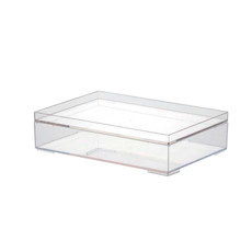 Imagem de ORGANIZADOR EMPILHÁVEL COM TAMPA TRANSPARENTE 25X17X6,7CM PARAMOUNT  - Paramount Ind E Com De Plast Ltda