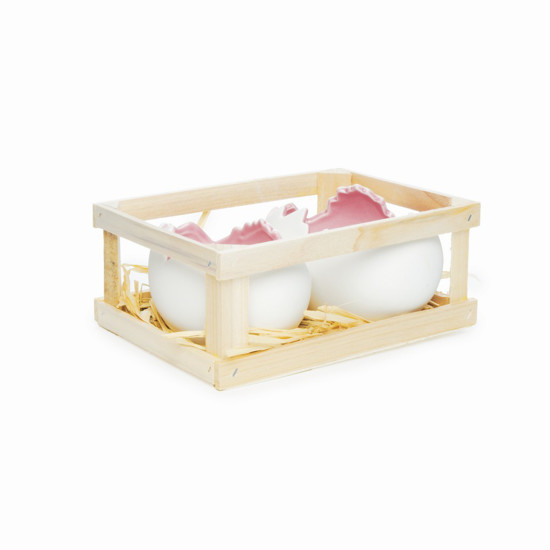 Imagem CAIXA COM 2 OVOS ROSA CLARO TAMANHO G (GULOSEIMA) - CROMUS 