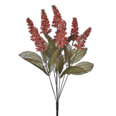 Imagem de BUQUÊ DECORATIVO DE GYPSO OUTONADO TANGERINA EM PLÁSTICO MOLDÁVEL 50X22CM - GRILLO - Grillo Ltda