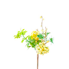 Imagem de GALHO PICK COM OVOS COR AMARELO 25CM (PÁSCOA) - TOK DA CASA  - Store Mania Comercio E Importacao Ltda