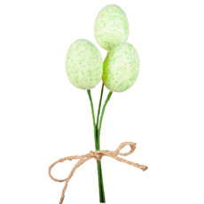 Imagem de PICK COM 3 OVOS DE PÁSCOA COR VERDE 35CM - TOK DA CASA  - Store Mania Comercio E Importacao Ltda