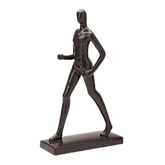 Imagem ESCULTURA DECORATIVA HOMEM EM CERÂMICA COR PRETO - MART 