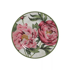 Imagem de CONJUNTO DE 6 PRATOS DE SOBREMESA PEONIA DE CERÂMICA ALLEANZA  - Ceramica Alleanza Ltda -Epp