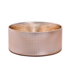 Imagem de VASO DECORATIVO DE VIDRO COR DOURADO 23X23X10CM - GRILLO 50745 - Grillo Ltda