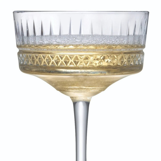Imagem JOGO DE 4 TAÇAS PARA CHAMPANHE COUPE EM VIDRO 260ML A16,5CM - PASABAHÇE