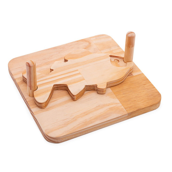 Imagem PORTA GUARDANAPOS DE MADEIRA PINUS PEIXE 23CM X 23CM X 9CM - WOODART