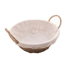 Imagem de CESTA REDONDA DE SISAL COM FORRO EM TECIDO E ALÇA 24,5CM X 12,5CM - WOLFF - Rojemac Impotacao E Exportacao Ltda