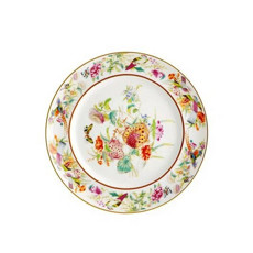 Imagem de PRATO RASO EM PORCELANA 27CM ROMÃ PAÇO REAL COM ELEMENTOS A OURO 1 UNIDADE - Vaa Brasil Comercio Importacao E Esportacao Sa