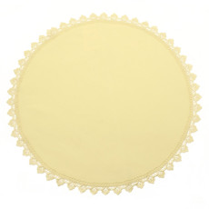 Imagem de LUGAR AMERICANO 45CM DIÂMETRO COR AMARELO EM POLIESTER - RAFIMEX - Rafimex Comercial Imp E Exp Ltda