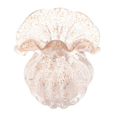 Imagem de VASO DE VIDRO ITALY DOURADO 15CM X 13CM X 16CM - LYOR - Coliseu Presentes Ltda