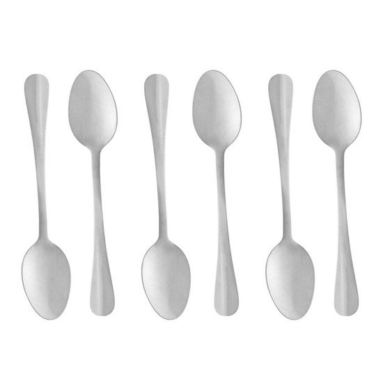 Imagem CONJUNTO 6 COLHERES DE SOBREMESA DE AÇO INOX POSITANO 12CM - LYOR
