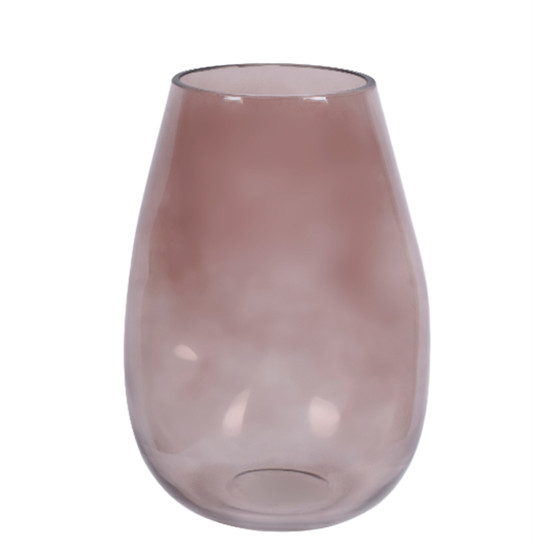 Imagem VASO DECORATIVO EM VIDRO COR MARRON 10X14X24CM - GRILLO 
