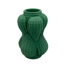 Imagem de VASO DECORATIVO EM PORCELANA COR VERDE P 28X17CM - LUCATTI  - Lucatti Artes E Decoracoes Ltda