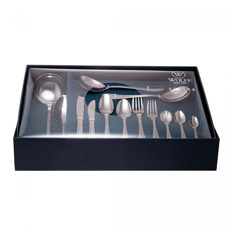 Imagem de FAQUEIRO 101 PEÇAS DE AÇO INOX COM CAIXA LITOGRAFADA AVALON - WOLFF - Rojemac Impotacao E Exportacao Ltda