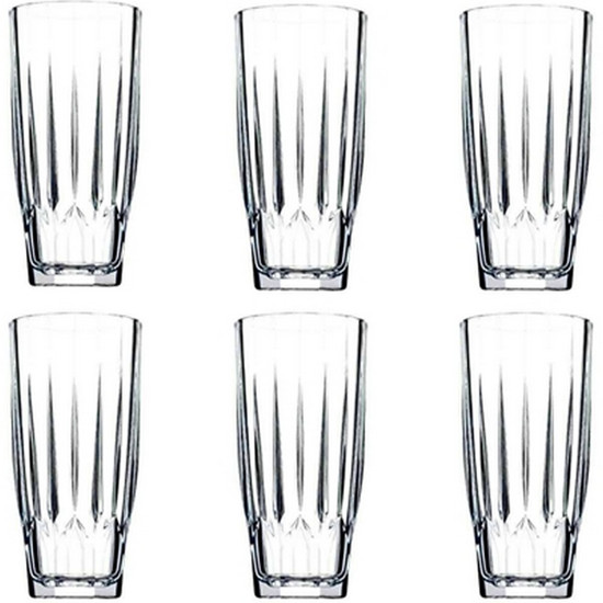 Imagem JOGO DE 6 COPOS ALTOS EM VIDRO 315ML A14,5CM PASABAHÇE