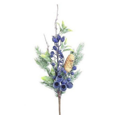 Imagem de GALHO BERRY DECORATIVO COM PINHA 66CM - TOK DA CASA  - Oliver Comercio E Distribuicao De Artigo Domestico