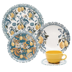 Imagem de APARELHO DE JANTAR 20 PEÇAS CERÂMICA UNNI SICILIANO OXFORD - Oxford Porcelanas Sudeste Ltda