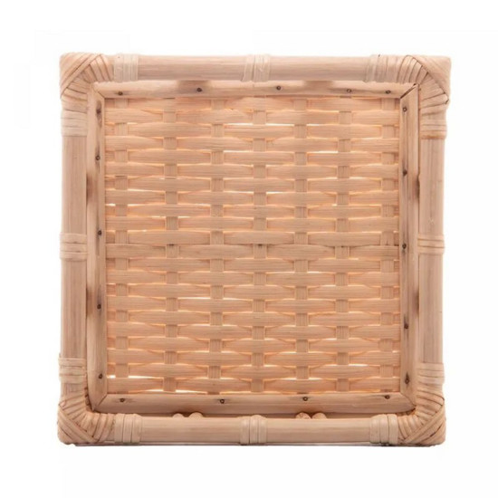 Imagem PORTA GUARDANAPOS DE RATTAN NATURE 18CM X 18CM X 7CM - WOLFF
