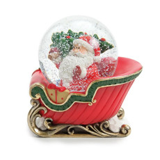 Imagem de GLOBINHO DE NEVE DECORATIVO COM PAPAI NOLE 10X7X9CM - CROMUS  - Cromus Embalagens Ind. E Com. Ltda