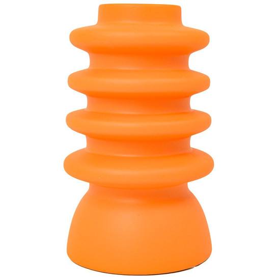 Imagem VASO DECORATIVO DE CERÂMICA COR LARANJA 12X12X20CM - CROSS 